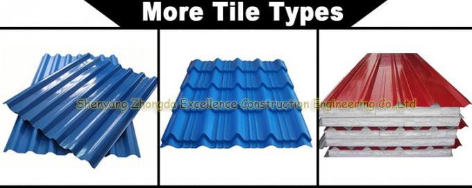 Uzun Açıklıklı Renkli Kaplamalı Oluklu Çatı Sayfası / PPGI oluklu çatı levhaları / Renkli Kaplamalı Metal Çatı