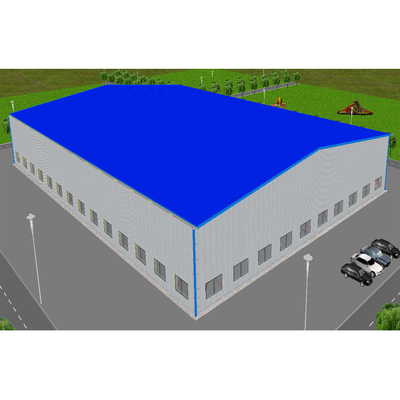 Q345B Çelik Özelleştirilmiş Prefabrik Ticari Binalar Endüstriyel Geniş Açıklıklı Çelik Depo